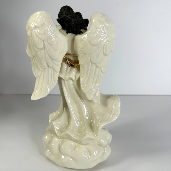 African American Vintage Angel Ceramic with Lyre/Violin (Musical) - Picture 6 of 10